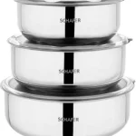 Schafer Practi Çelik Saklama Kabı 3 Lü (16-18-20 cm)