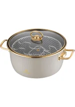 Emsan Retro Emaye Kızartma Tenceresi Bej