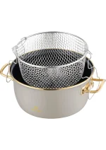 Emsan Retro Emaye Kızartma Tenceresi Bej - Görsel 2